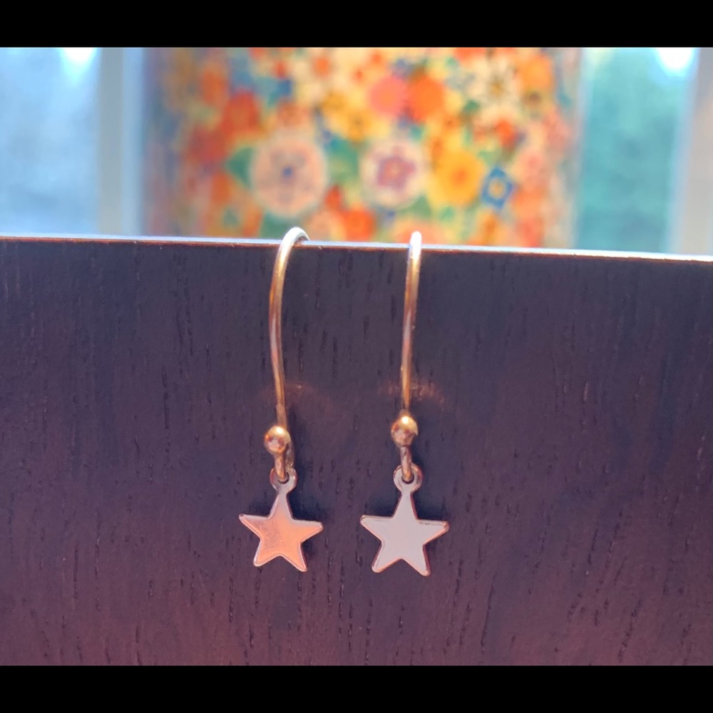 Sterling Silver 925 Star Earrings